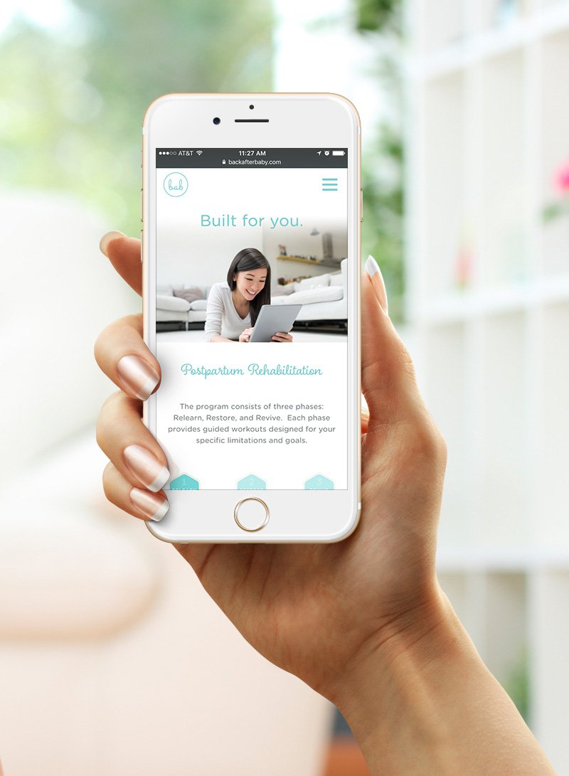 Back After Baby Responsive Website Design