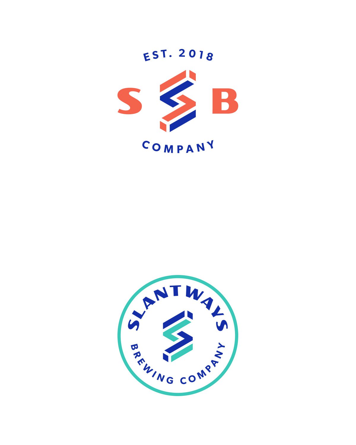 Slantways Brewing Secondary Logo Designs