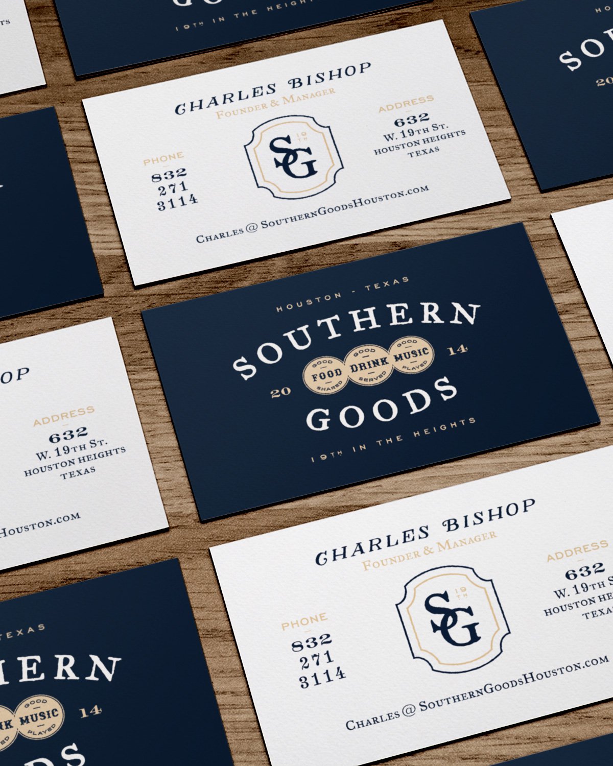 Southern Goods Business Card Design