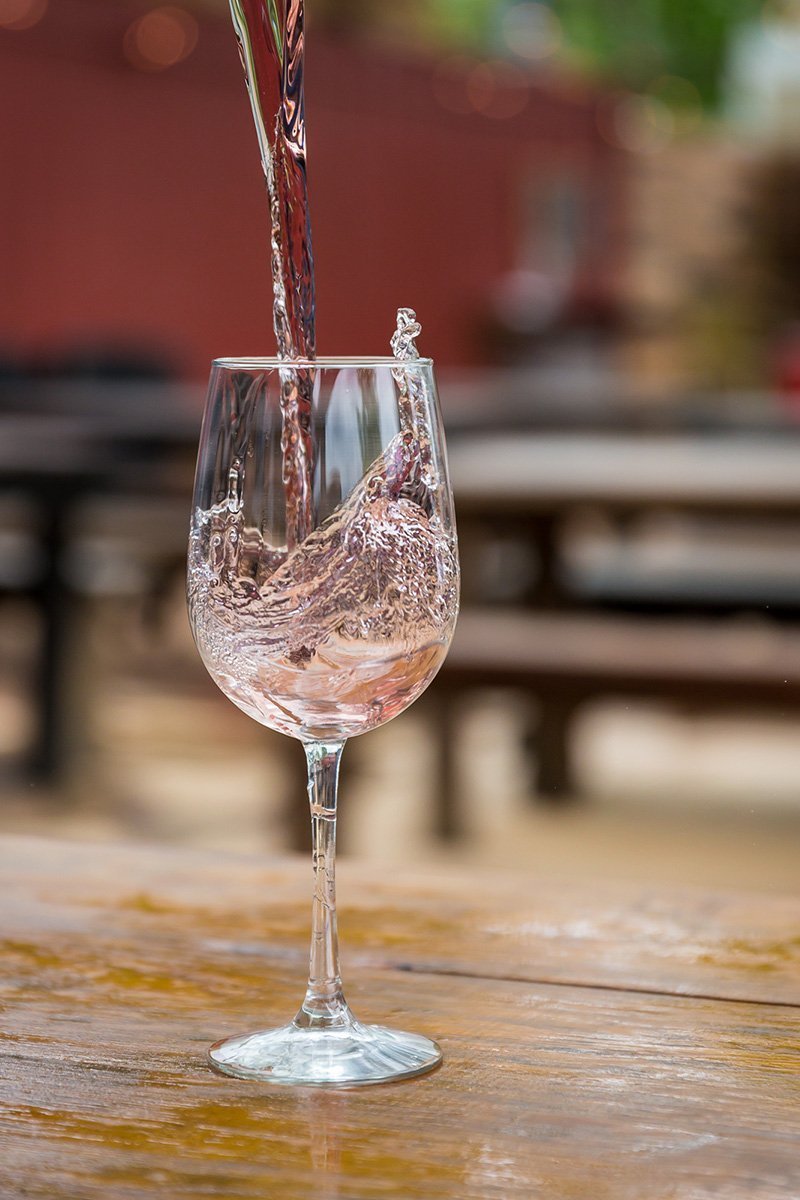 Southern Goods Drink Photography - Wine Pour
