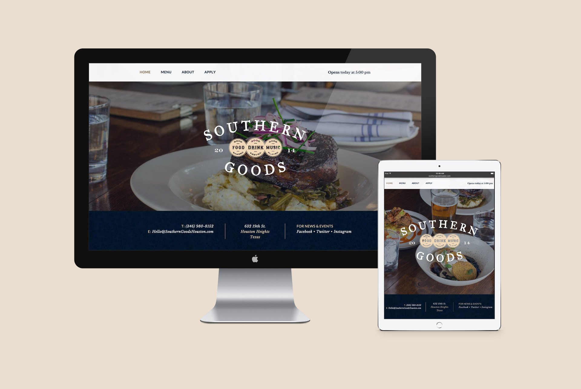 Southern Goods Responsive Website Design
