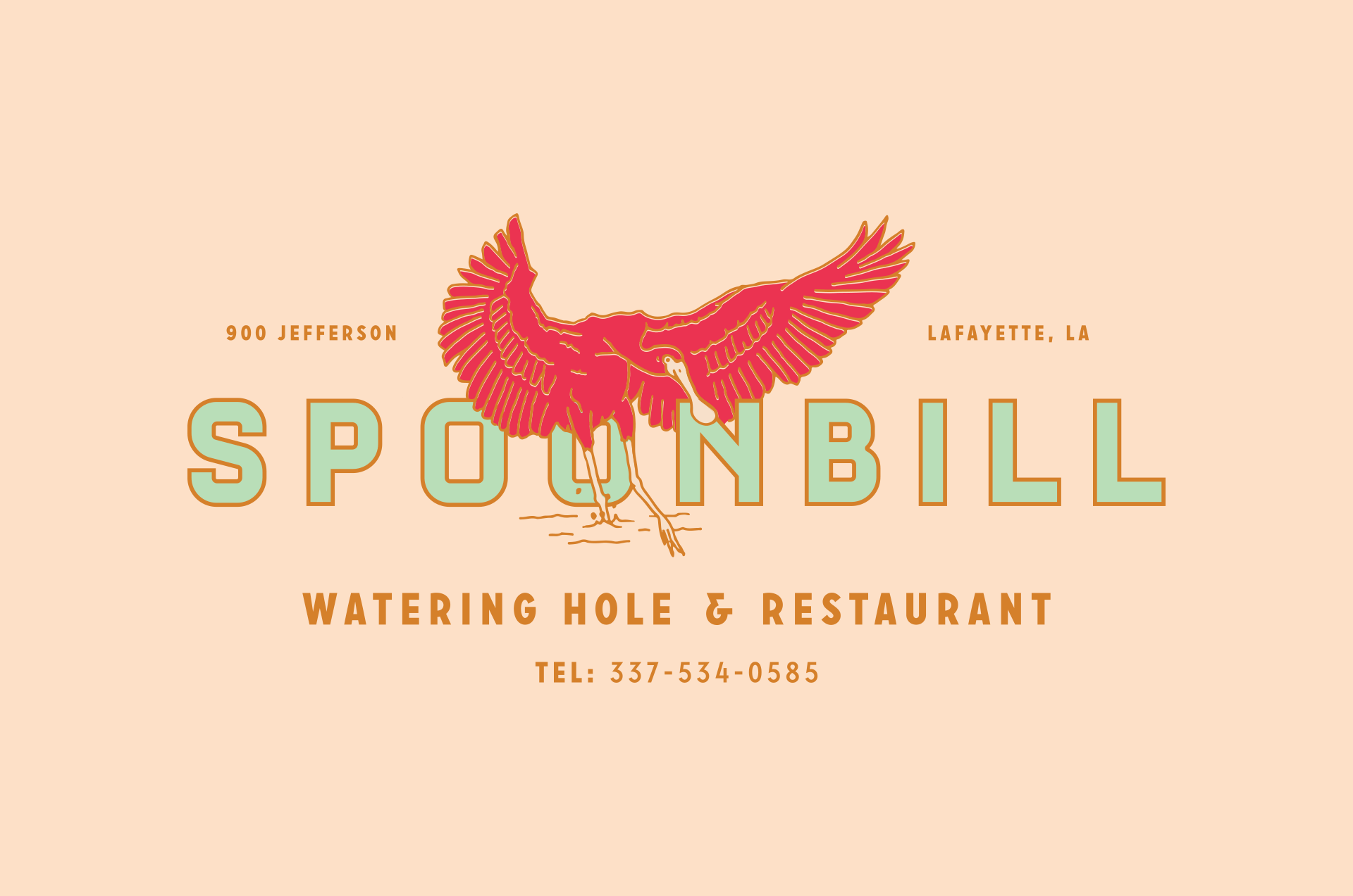 Restaurant Logo Design - Spoonbill, LA